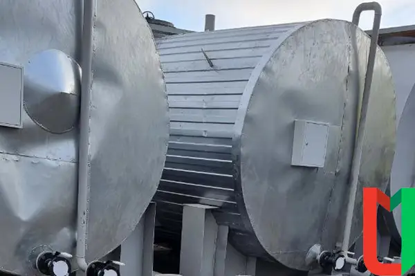 Вертикальный резервуар РВС-1000 для хранения щелочей ГОСТ 31385-2016 со стационарной крышей с понтоном